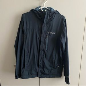 Columbia Omni-Tech Navy Rain Jacket